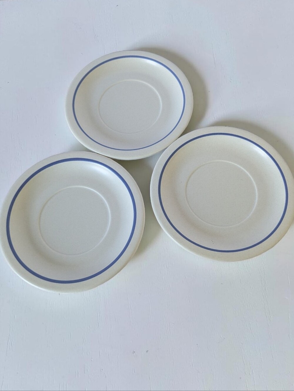 Pfaltzgraff Yorktowne Stoneware Saucers 6.25" Vintage Set Of 3